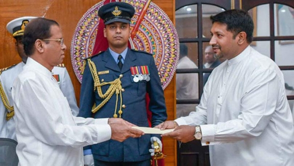 President Sirisena Appoints Ruwan Wijewardena Acting Minister Of Defence Until His Return From China