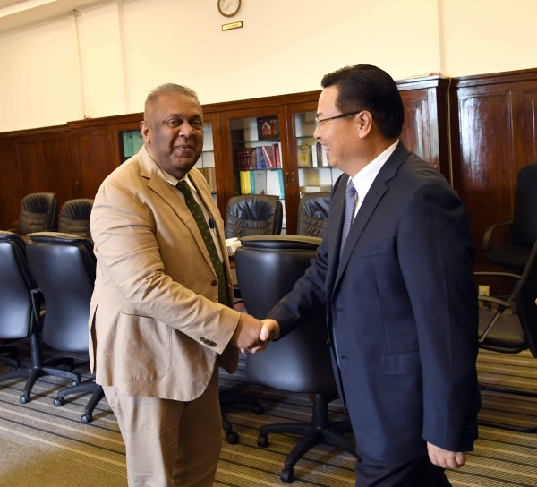 Mangala Meets Chinese Ambassador: China Pledges Support For Sri Lanka&#039;s Efforts To Re-engage With IMF In Sustainable Manner