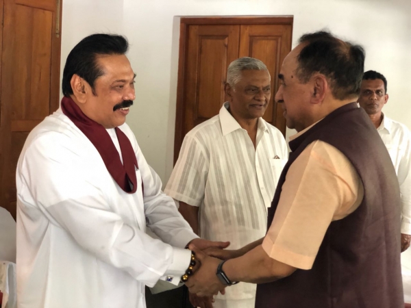 Indian Politician Subramaniam Swamy Visits Medamulana To Invite MR To Deliver Public Speech In New Delhi On September 12