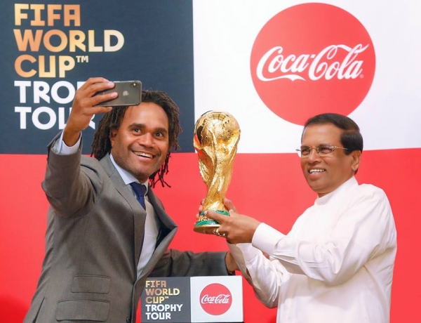 FIFA World Cup Trophy Handed Over To President Sirisena