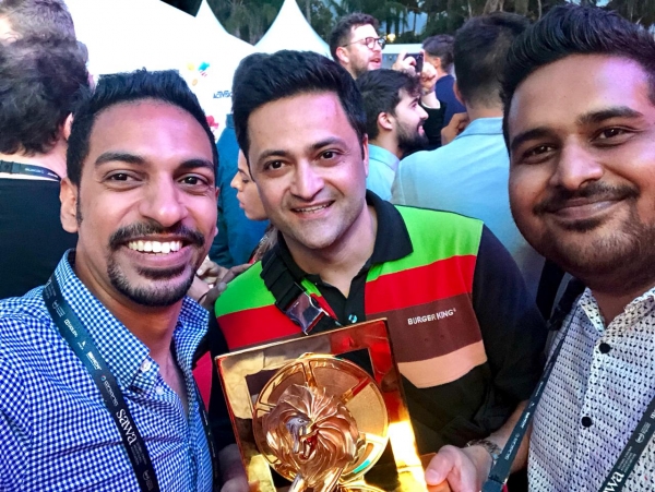 Representing Sri Lanka at Cannes Lions Festival 2019, a great privilege for Young Lions team from Fonterra