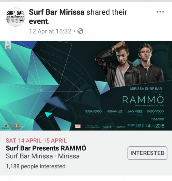 Unlicensed Mirissa Surf Bar Announces Another Party: Police In Deep Slumber Over Assault On Tourists