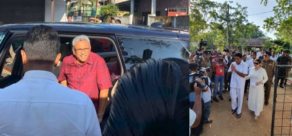 Main Presidential Candidates Sajith Premadasa And Gotabhaya Rajapaksa Cast Their Votes