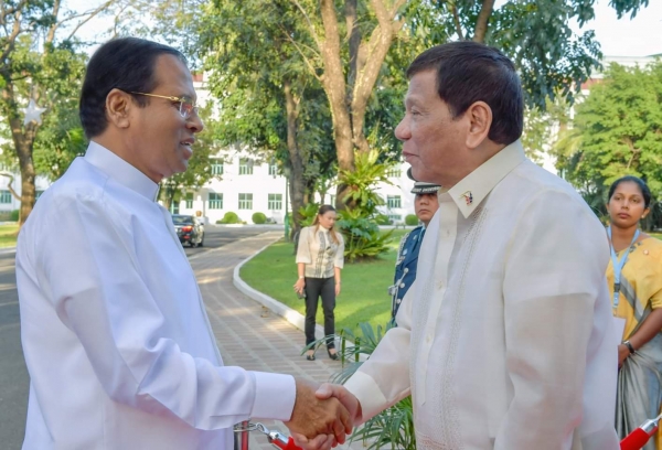 SirisenaAnd Duterte Sign Five MOUs: Sirisena Appreciates Duterte&#039;s Efforts To Curb Drug Menace