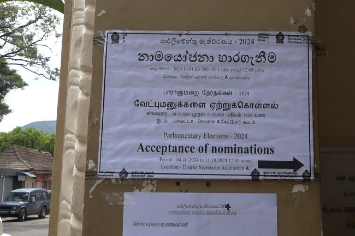 2024 General Election: Accepting of Nominations Begins