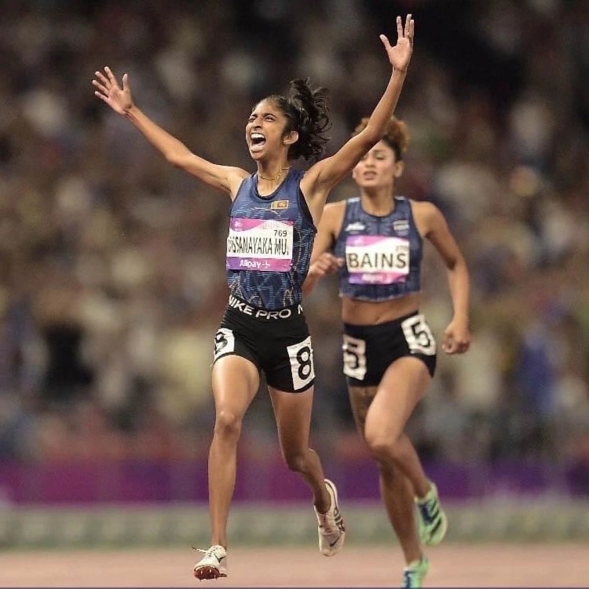 Historic Victory: Tharushi Karunarathne Secures Gold for Sri Lanka in Asian  Games 800m