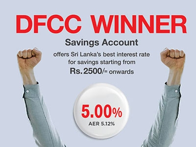 DFCC’s Winner account offers best interest rate in country