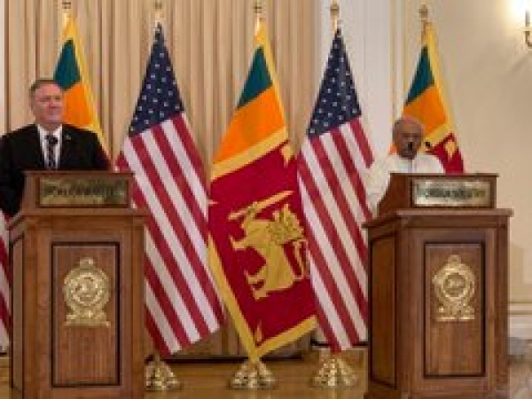 Pompeo Reaffirms US Commitment To A Sovereign And Secure Sri Lanka