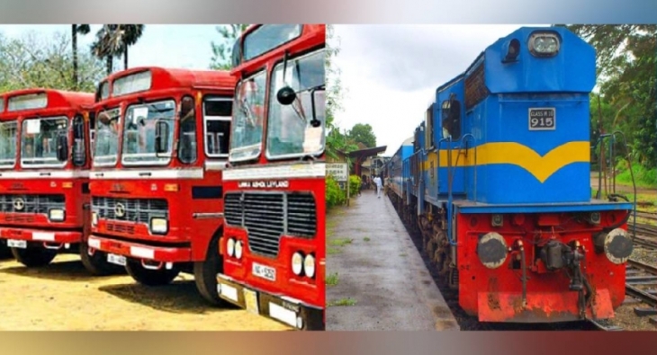SLTB, Railway Dept. Say Public Transport Will Continue Despite Ongoing Restrictions