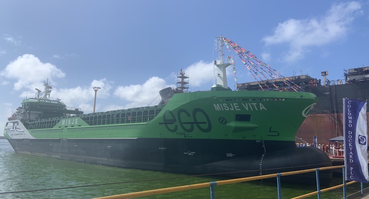 Colombo Dockyard PLC (CDPLC) On 21st September 2022 delivered “Misje Vita”, 5000DWT EcoBulk Carrier built for Misje Eco Bulk AS, Norway (Misje).