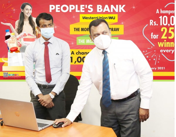 People’s Bank offers worth Rs.1,000,000 to lucky winners of Western Union Promotion