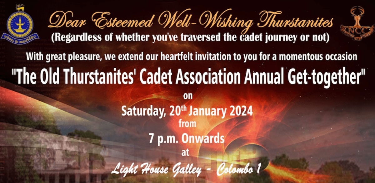 Annual Gathering of Old Thurstanites Cadet Association Scheduled