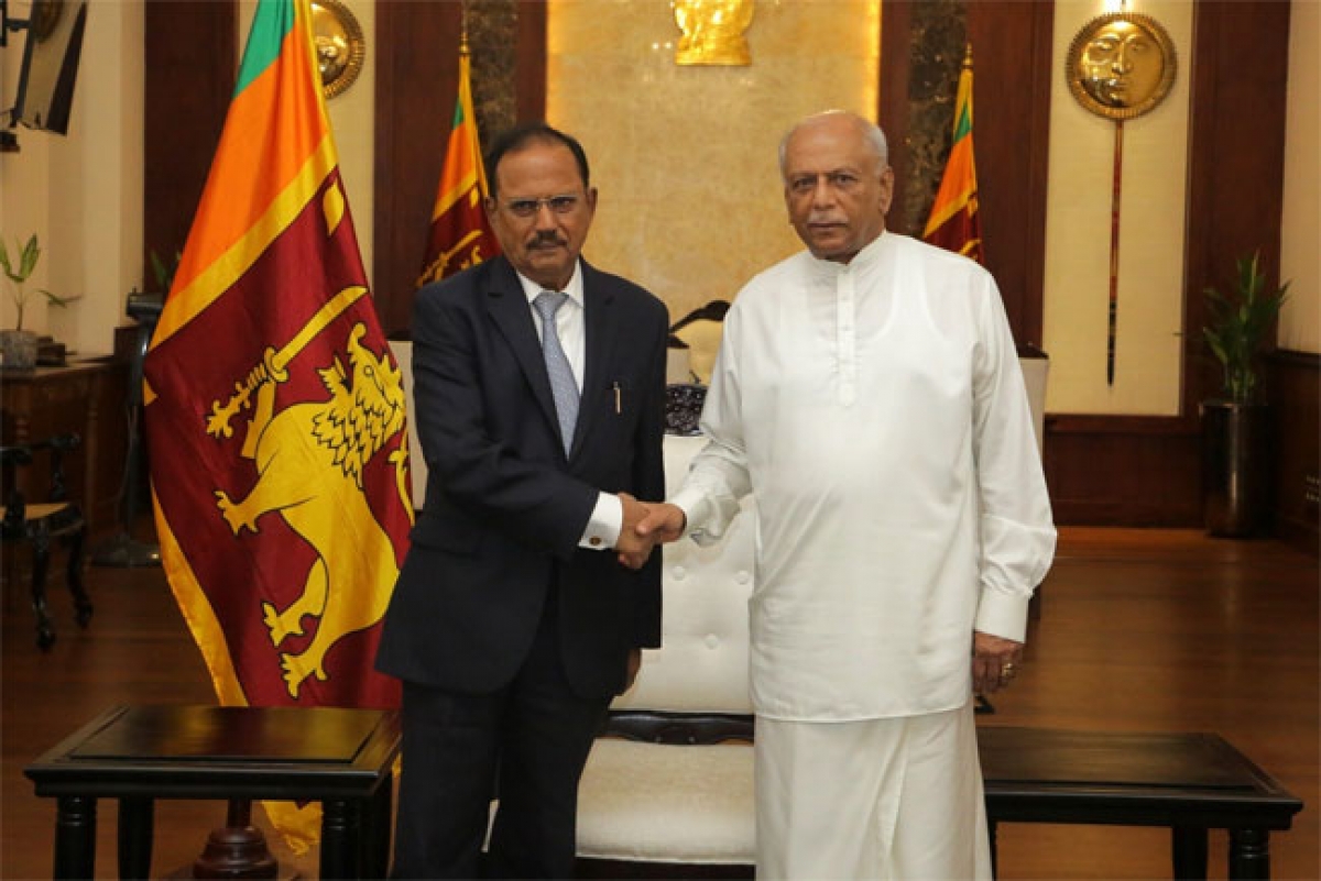 Indian National Security Advisor Ajit Doval Meets Sri Lankan Prime Minister