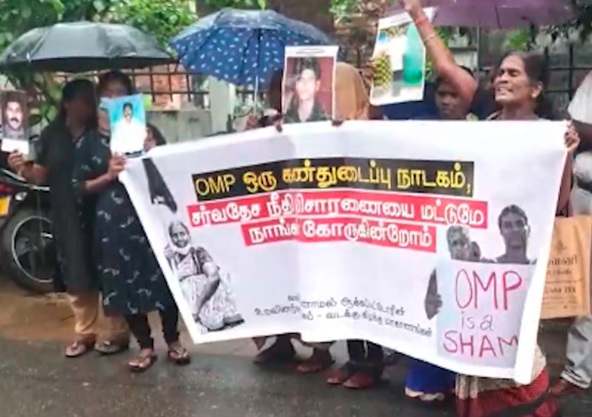 Protests against Wijeyadasa’s visit to the North