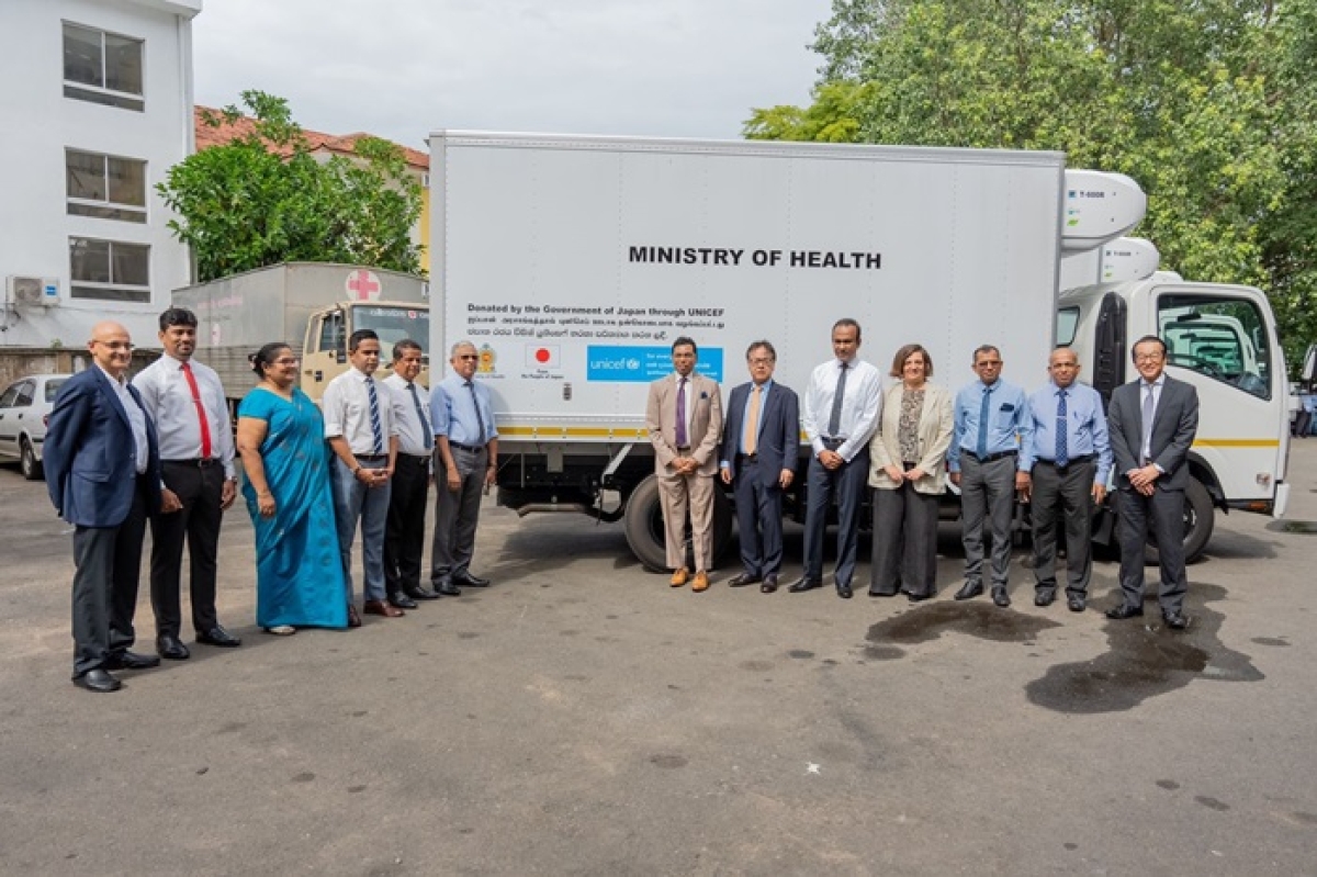 Health Ministry Receives Japan-Funded Refrigerated Trucks from UNICEF for Immunization Services