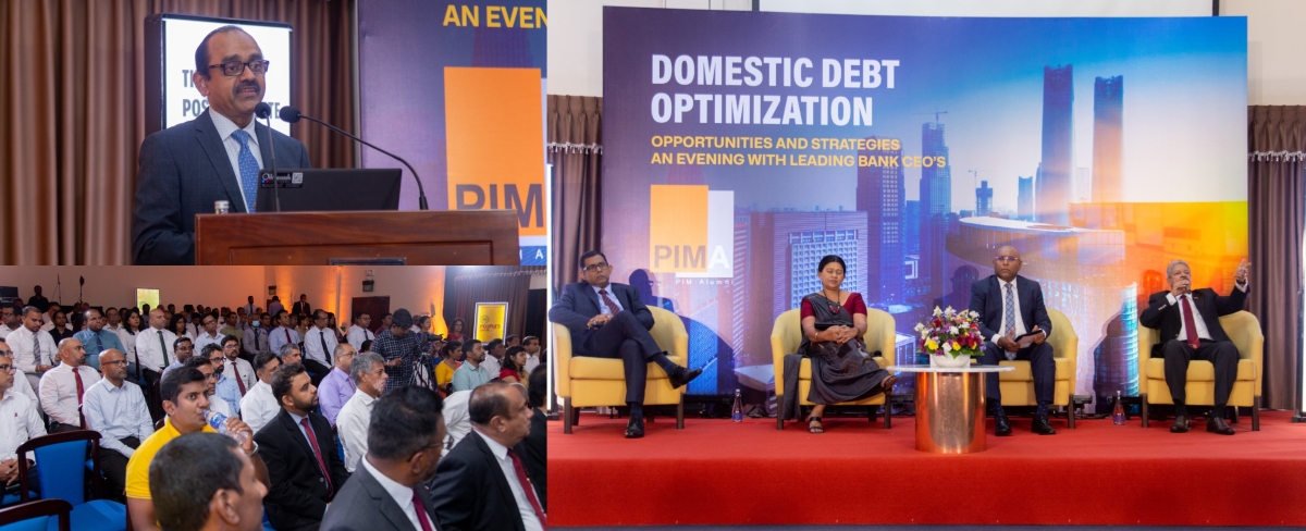 People's Bank Chairman Mr.Sujeewa Rajapakse delivered the keynote address at a recent event titled "Domestic Debt Optimization: Opportunities and Strategies"