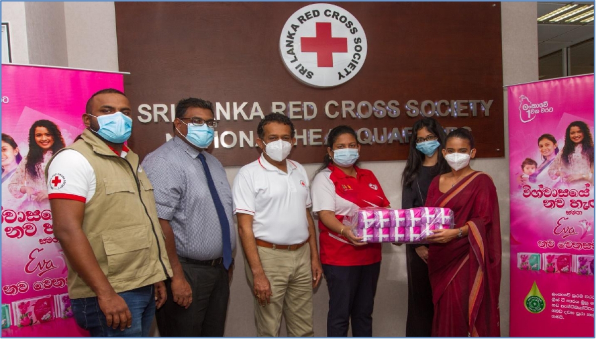 Eva Joins Hands with Sri Lanka Red Cross Society  to provide for the Sanitary Needs of Women in Flood-affected Areas