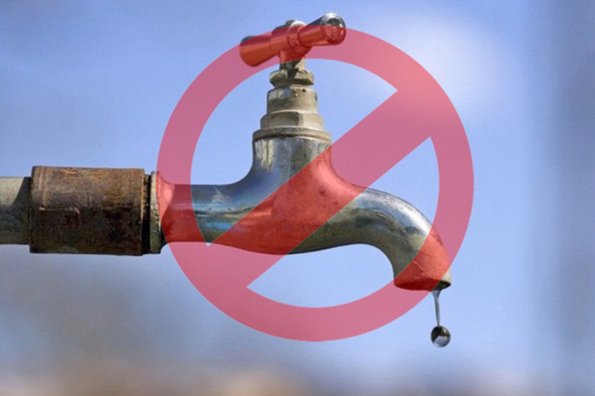 15-Hour Water Cut in Several Areas on Saturday