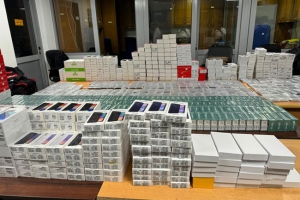  Two Arrested at BIA with Over 1,000 Mobile Phones and 200 Pen Drives