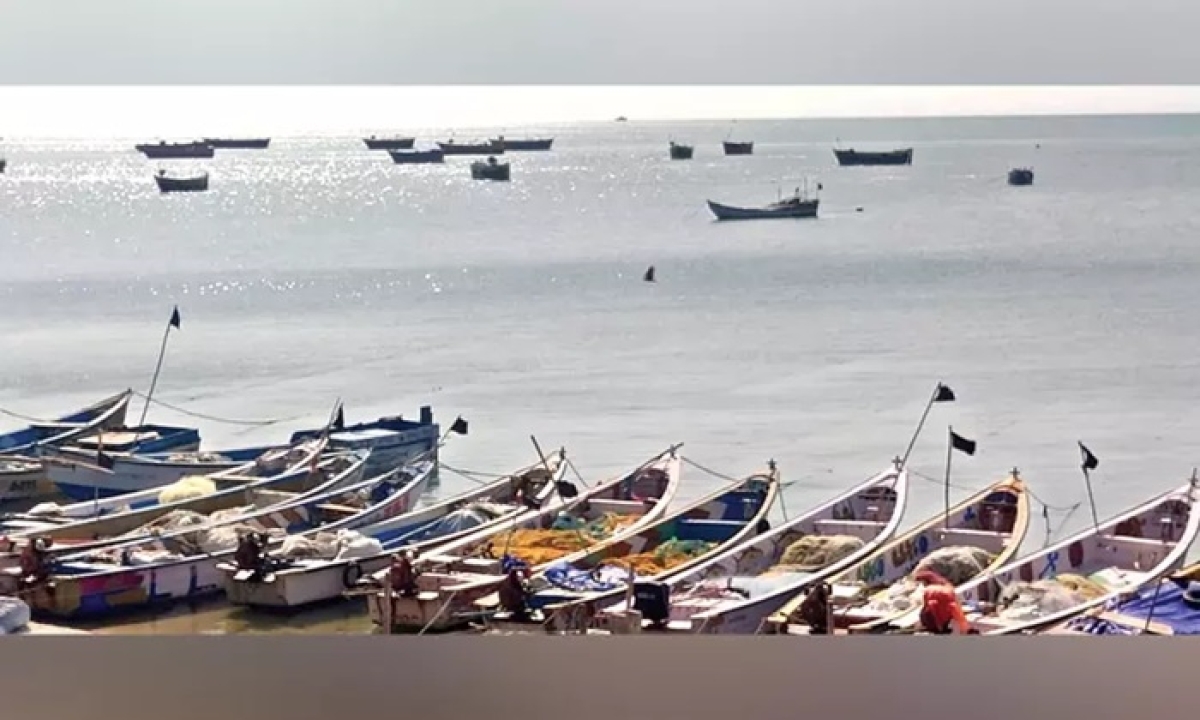 Indian Fishermen Stage Black Flag Protest Against Sri Lankan Navy