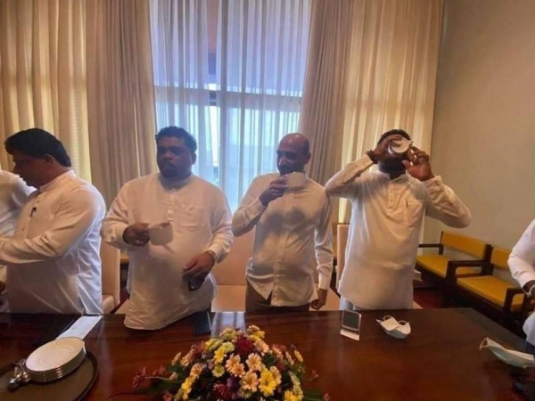 Piyal Nishantha Who Was Among Group Of Government MPs Who Publicly Consumed “Dhammika Peniya” Tests Positive For COVID19