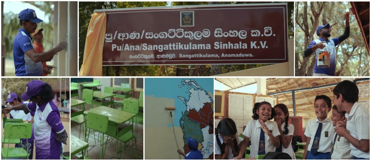 Asian Paints Causeway Brings New Life to Sangattikulama Sinhala Junior School