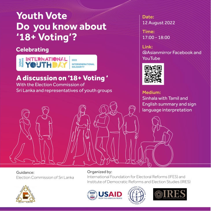 Discussion on 18 upwards voting to mark International Youth Day