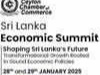 Sri Lanka Economic Summit Rescheduled for January 2025