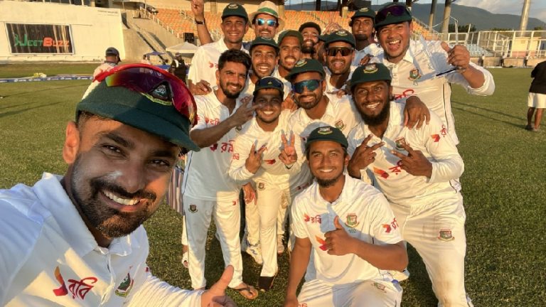 Bangladesh Earn Historic Win Over West Indies In 2nd Test; Share the Series 1-1