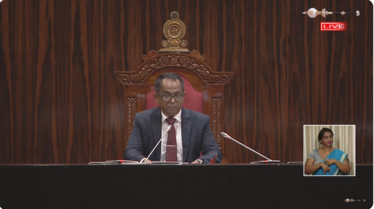 Jagath Wickramaratne appointed Speaker of Parliament