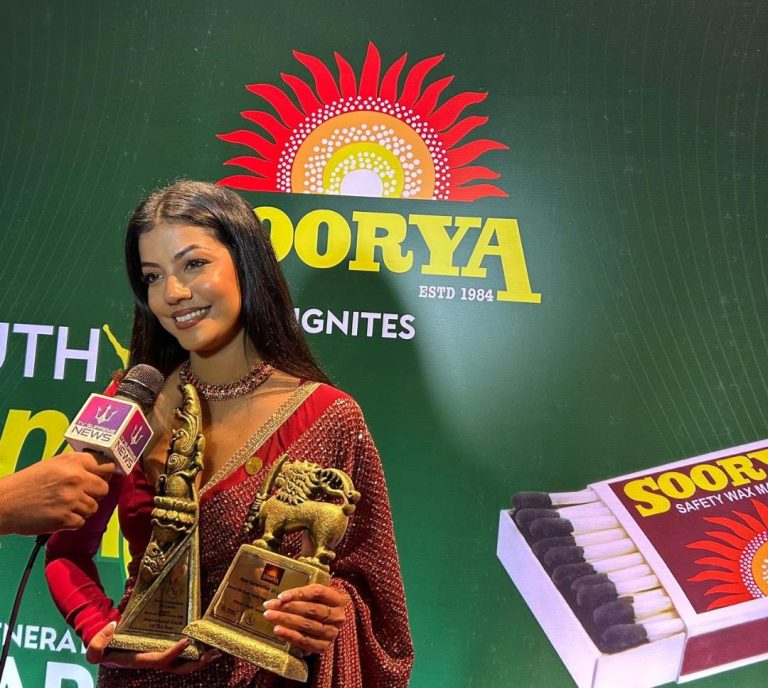 Miss Sri Lanka Anudi Gunasekera Wins Soorya Ignited Youth Top 40 Awards 2025
