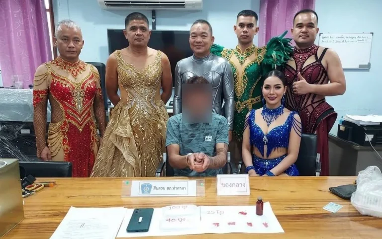 Thai police dress in drag to catch drug dealer