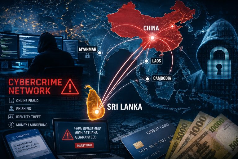China Closely Monitoring Cybercrime Networks Operating in Sri Lanka